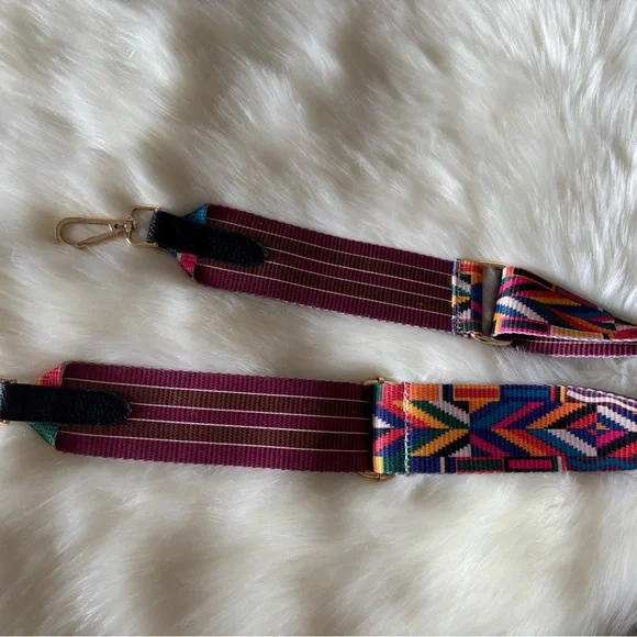 Wide Colorful Patterned Bag Strap - Picture 7 of 13